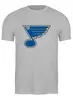 Заказать мужскую футболку в Москве. Футболка классическая St. Louis Blues / NHL USA от KinoArt - готовые дизайны и нанесение принтов.