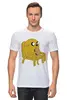 Заказать мужскую футболку в Москве. Футболка классическая Джек из Adventure Time  от HeyleyFox  - готовые дизайны и нанесение принтов.