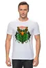 Заказать мужскую футболку в Москве. Футболка классическая Дракон от Yaroslava - готовые дизайны и нанесение принтов.