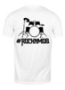 Заказать мужскую футболку в Москве. Футболка классическая Rocknmob - Ударник (черные принты) от accs@rocknmob.com - готовые дизайны и нанесение принтов.