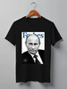 Заказать мужскую футболку в Москве. Футболка классическая Putin Forbes от Design Ministry - готовые дизайны и нанесение принтов.