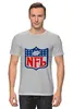 Заказать мужскую футболку в Москве. Футболка классическая NFL от Weed Stuff`a - готовые дизайны и нанесение принтов.