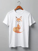 Заказать мужскую футболку в Москве. Футболка классическая Fox Here от oneredfoxstore@gmail.com - готовые дизайны и нанесение принтов.