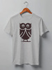 Заказать мужскую футболку в Москве. Футболка классическая Owl Here от oneredfoxstore@gmail.com - готовые дизайны и нанесение принтов.