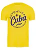Заказать мужскую футболку в Москве. Футболка классическая Auténtica Cuba от balden - готовые дизайны и нанесение принтов.