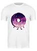 Заказать мужскую футболку в Москве. Футболка классическая Космический Пончик (Space Donut) от coolmag - готовые дизайны и нанесение принтов.