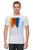 Заказать мужскую футболку в Москве. Футболка классическая Rainbow от FireFoxa - готовые дизайны и нанесение принтов.