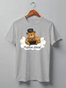 Заказать мужскую футболку в Москве. Футболка классическая Bear Here от oneredfoxstore@gmail.com - готовые дизайны и нанесение принтов.