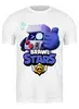 Заказать мужскую футболку в Москве. Футболка классическая Brawl Stars 8-BIT от weeert - готовые дизайны и нанесение принтов.