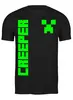 Заказать мужскую футболку в Москве. Футболка классическая MINECRAFT CREEPER от weeert - готовые дизайны и нанесение принтов.