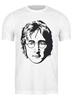 Заказать мужскую футболку в Москве. Футболка классическая Джон Леннон от skynatural - готовые дизайны и нанесение принтов.