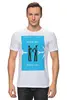 Заказать мужскую футболку в Москве. Футболка классическая Catch Me от KinoArt - готовые дизайны и нанесение принтов.