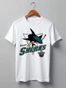 Заказать мужскую футболку в Москве. Футболка классическая San Jose Sharks от KutvinoV.com  - готовые дизайны и нанесение принтов.