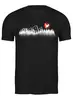 Заказать мужскую футболку в Москве. Футболка классическая Forest Mnimal Rider от oneredfoxstore@gmail.com - готовые дизайны и нанесение принтов.