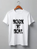 Заказать мужскую футболку в Москве. Футболка классическая rock n roll от Маша Антюфеева - готовые дизайны и нанесение принтов.