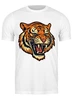 Заказать мужскую футболку в Москве. Футболка классическая Тигр  от T-shirt print  - готовые дизайны и нанесение принтов.