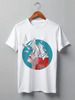 Заказать мужскую футболку в Москве. Футболка классическая Полет мысли от енотик - готовые дизайны и нанесение принтов.