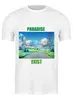 Заказать мужскую футболку в Москве. Футболка классическая Paradise exist от qwee12 - готовые дизайны и нанесение принтов.