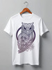 Заказать мужскую футболку в Москве. Футболка классическая CELTIC OWL от RAIDHO  - готовые дизайны и нанесение принтов.