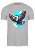 Заказать мужскую футболку в Москве. Футболка классическая Орел    от T-shirt print  - готовые дизайны и нанесение принтов.