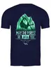 Заказать мужскую футболку в Москве. Футболка классическая Ski Ride от oneredfoxstore@gmail.com - готовые дизайны и нанесение принтов.