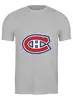 Заказать мужскую футболку в Москве. Футболка классическая Montreal Canadiens от BURNSHIRTS - готовые дизайны и нанесение принтов.