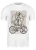 Заказать мужскую футболку в Москве. Футболка классическая Bike Punk Cat от oneredfoxstore@gmail.com - готовые дизайны и нанесение принтов.