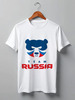 Заказать мужскую футболку в Москве. Футболка классическая Russia team от Easy-store - готовые дизайны и нанесение принтов.