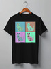 Заказать мужскую футболку в Москве. Футболка классическая Cats Here от oneredfoxstore@gmail.com - готовые дизайны и нанесение принтов.