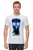Заказать мужскую футболку в Москве. Футболка классическая Доктор Кто (Doctor Who) от Cosmic Shine - готовые дизайны и нанесение принтов.