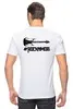 Заказать мужскую футболку в Москве. Футболка классическая Rocknmob - гитарист (черные принты) от accs@rocknmob.com - готовые дизайны и нанесение принтов.