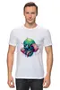 Заказать мужскую футболку в Москве. Футболка классическая Череп от YellowCloverShop - готовые дизайны и нанесение принтов.