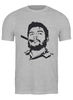 Заказать мужскую футболку в Москве. Футболка классическая Фидель Кастро от skynatural - готовые дизайны и нанесение принтов.