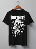 Заказать мужскую футболку в Москве. Футболка классическая Fortnite, Marshmello от geekbox - готовые дизайны и нанесение принтов.