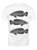 Заказать мужскую футболку в Москве. Футболка классическая Три рыбы от Alexey Evsyunin - готовые дизайны и нанесение принтов.
