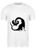 Заказать мужскую футболку в Москве. Футболка классическая Зубастый кот от bayl - готовые дизайны и нанесение принтов.