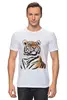 Заказать мужскую футболку в Москве. Футболка классическая Взгляд тигра от tigerda  - готовые дизайны и нанесение принтов.