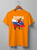 Заказать мужскую футболку в Москве. Футболка классическая Football Russia от skynatural - готовые дизайны и нанесение принтов.