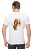Заказать мужскую футболку в Москве. Футболка классическая Обезьянка с маком от Wax  - готовые дизайны и нанесение принтов.