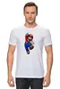 Заказать мужскую футболку в Москве. Футболка классическая Super Mario от hassliebe86@mail.ru - готовые дизайны и нанесение принтов.