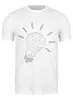 Заказать мужскую футболку в Москве. Футболка классическая Идея — рисунок в двоичной системе от mironcrig@gmail.com - готовые дизайны и нанесение принтов.