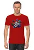Заказать мужскую футболку в Москве. Футболка классическая Астронавт    от T-shirt print  - готовые дизайны и нанесение принтов.