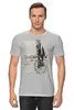 Заказать мужскую футболку в Москве. Футболка классическая Bike Punk Cat от oneredfoxstore@gmail.com - готовые дизайны и нанесение принтов.