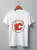 Заказать мужскую футболку в Москве. Футболка классическая Calgary Flames от kspsshop - готовые дизайны и нанесение принтов.