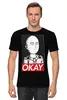 Заказать мужскую футболку в Москве. Футболка классическая -OKAY- от megashmot - готовые дизайны и нанесение принтов.