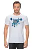Заказать мужскую футболку в Москве. Футболка классическая Качай мозги от printik - готовые дизайны и нанесение принтов.
