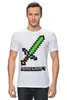 Заказать мужскую футболку в Москве. Футболка классическая MINECRAFT от weeert - готовые дизайны и нанесение принтов.