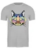 Заказать мужскую футболку в Москве. Футболка классическая Cats Here от oneredfoxstore@gmail.com - готовые дизайны и нанесение принтов.