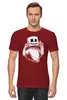 Заказать мужскую футболку в Москве. Футболка классическая Marshmello              от T-shirt print  - готовые дизайны и нанесение принтов.
