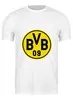 Заказать мужскую футболку в Москве. Футболка классическая Borussia от THE_NISE  - готовые дизайны и нанесение принтов.